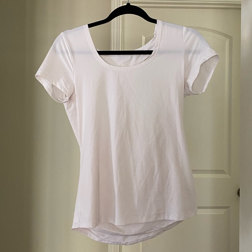 White athletic shirt